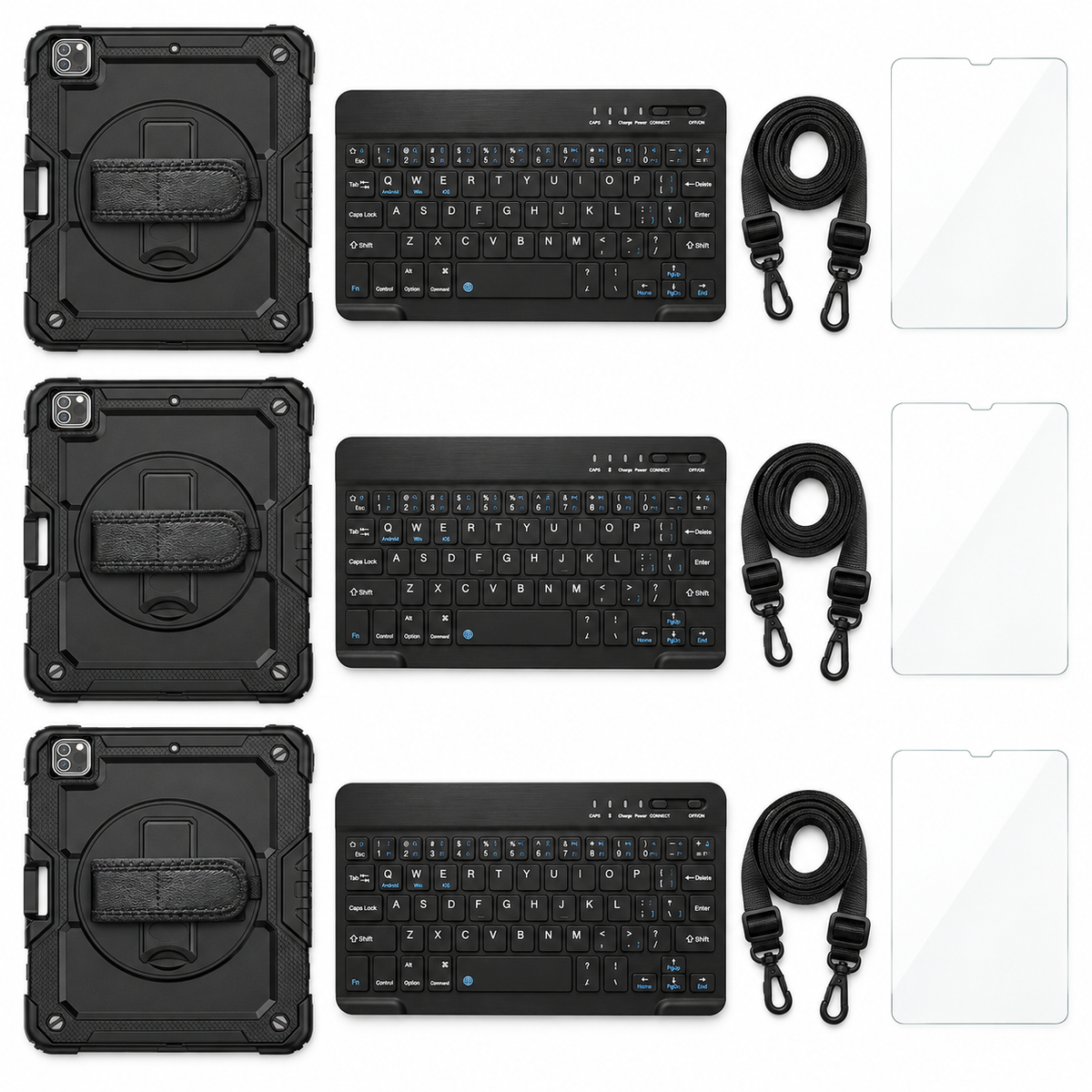 RhinoGuard Pro TeamReady Workstations — 3 Workstations, No Stylus; representative included products on white