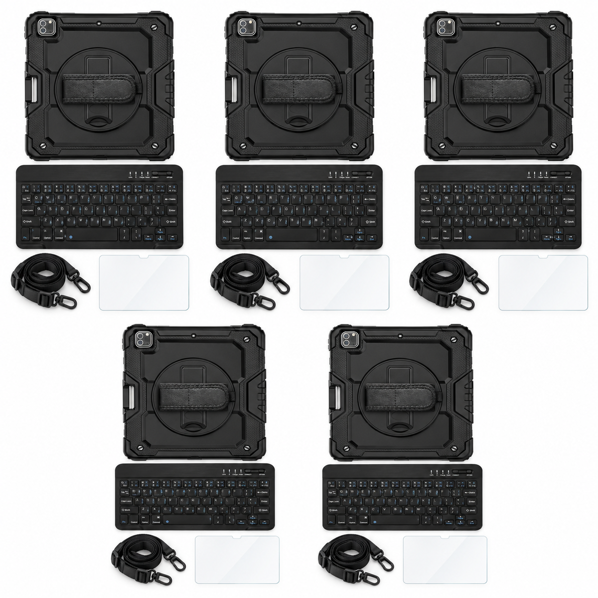 RhinoGuard Pro TeamReady Workstations — 5 Workstations, No Stylus; representative included products on white
