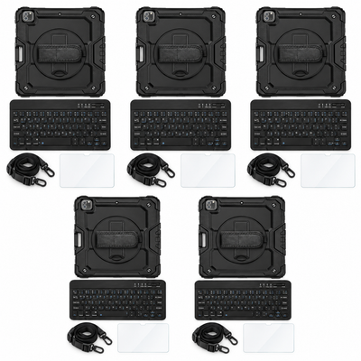 RhinoGuard Pro TeamReady — 5 iPad Case + Keyboard Workstations