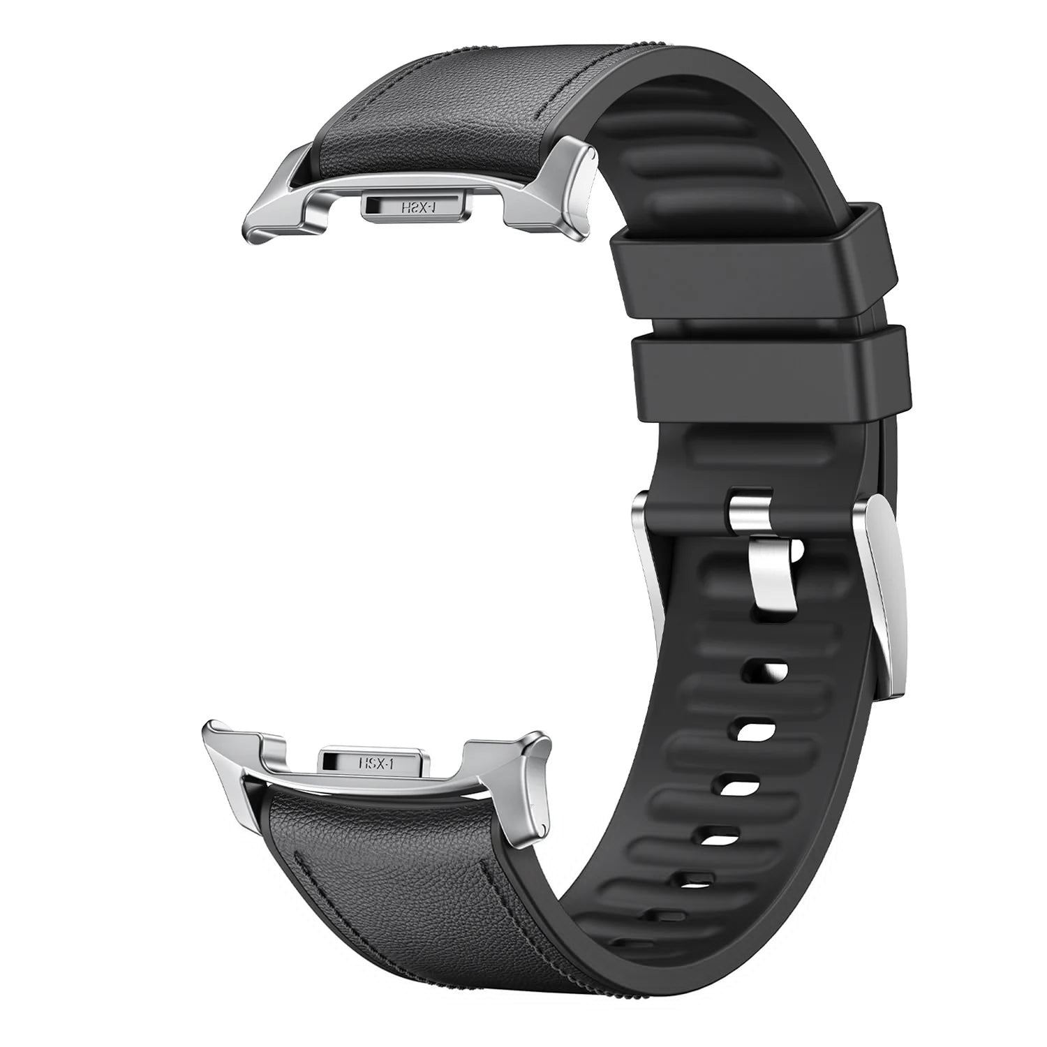 Avontic DuoTexture Black watch band product image on white background