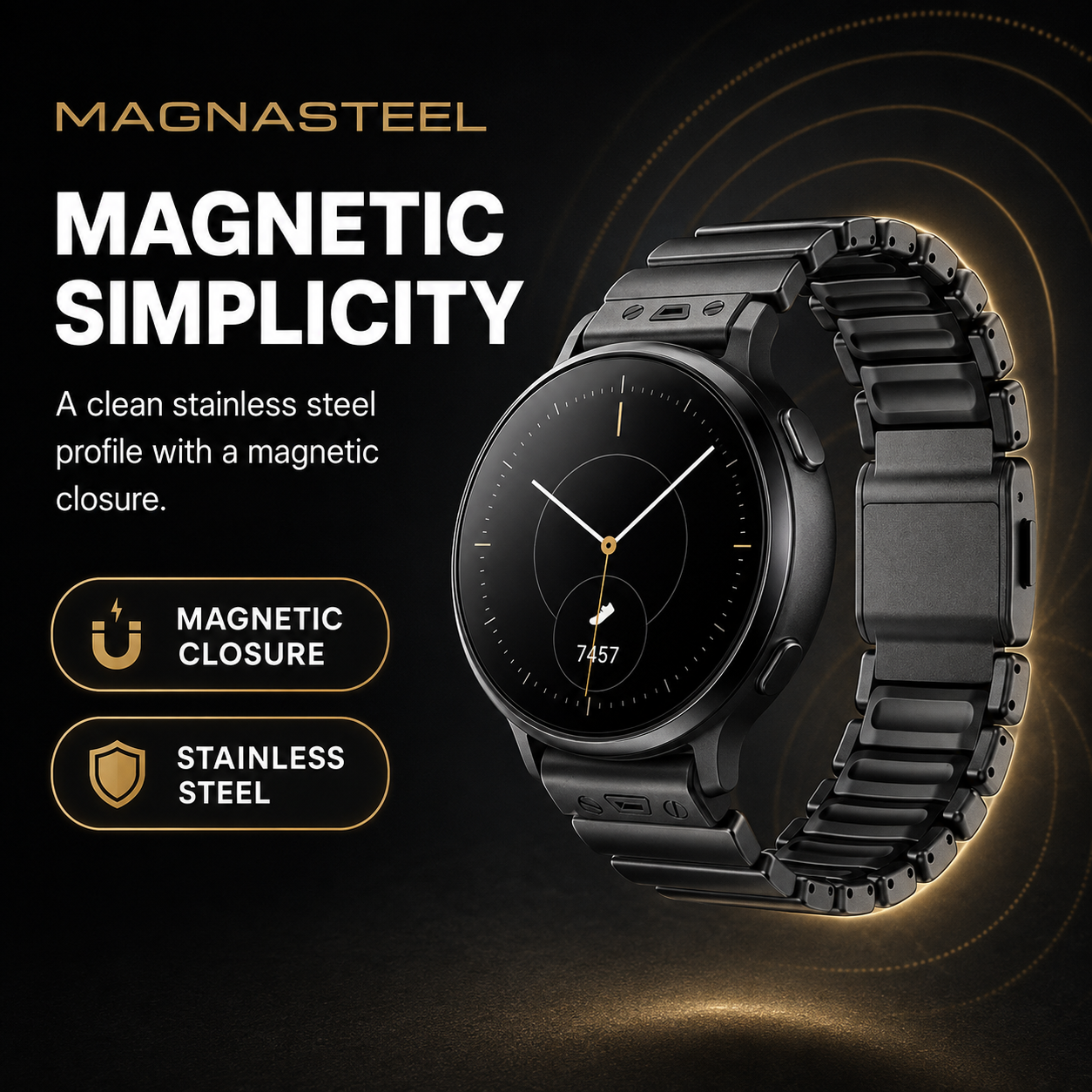 Avontic PulseLink feature graphic: 01 Magnetic Simplicity