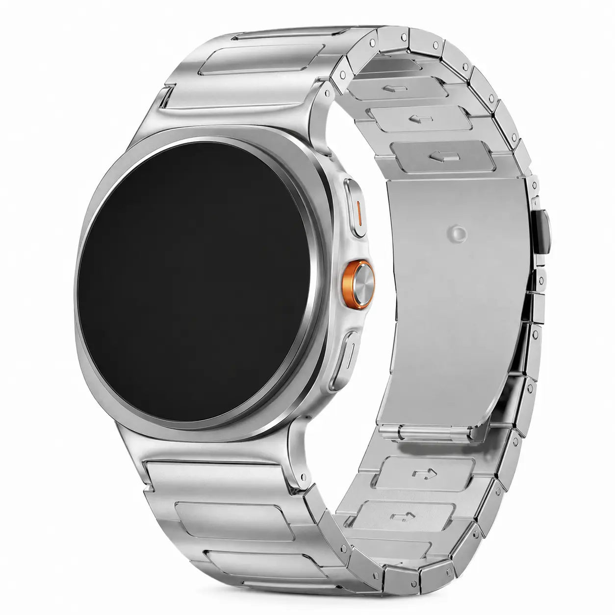 Avontic TitanLink Titanium Color watch band product image on white background