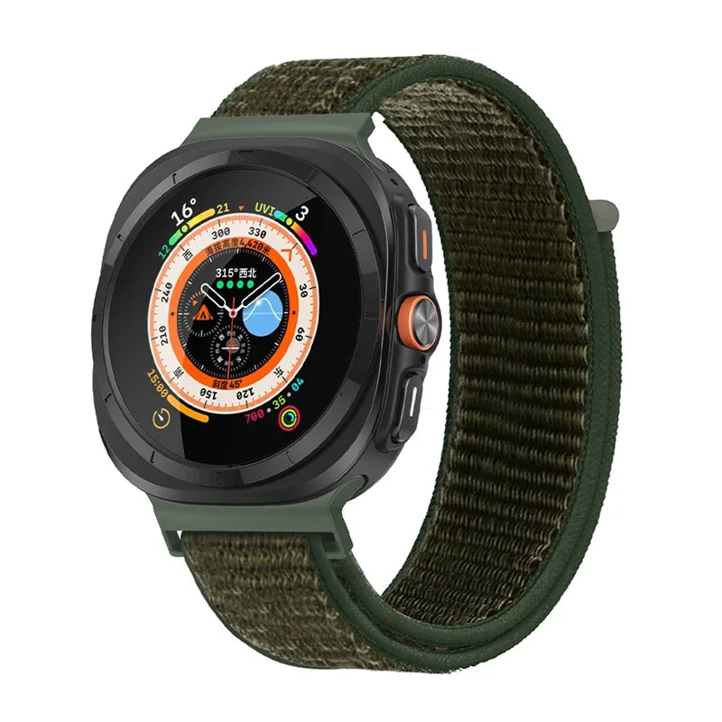 Avontic TrailLoop Army Green watch band product image on white background