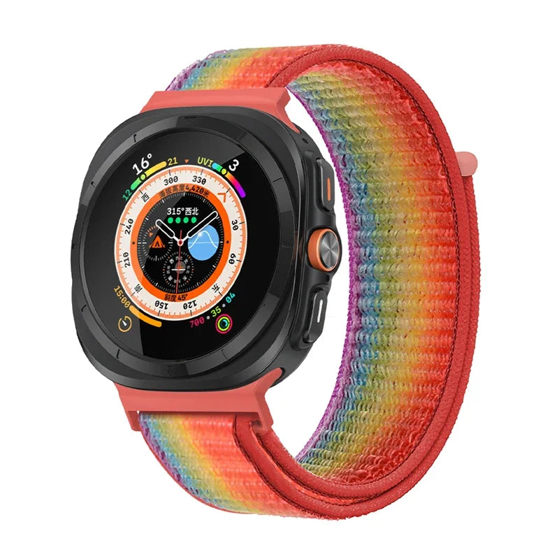 Avontic TrailLoop Rainbow watch band product image on white background