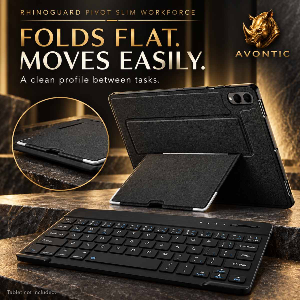 RhinoGuard Pivot Slim WorkForce — product benefits 2 — Avontic gold rhino branding