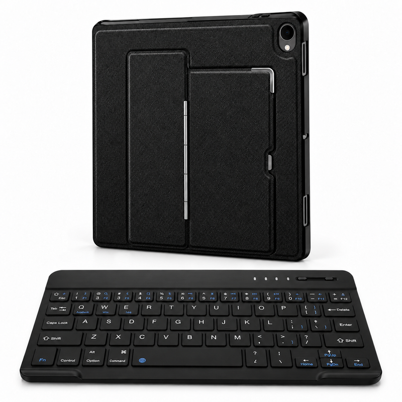 RhinoGuard Pivot Slim WorkForce — Galaxy Tab S12+ (2026) — protective case with separate black 10-inch wireless keyboard