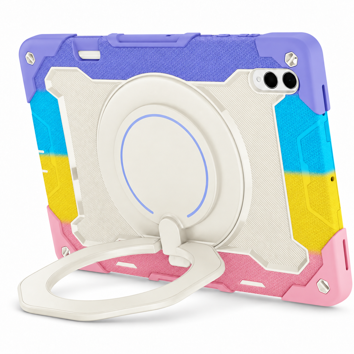 RhinoGuard Orbit 360 — Galaxy Tab S12 Ultra — Pastel Colorblock