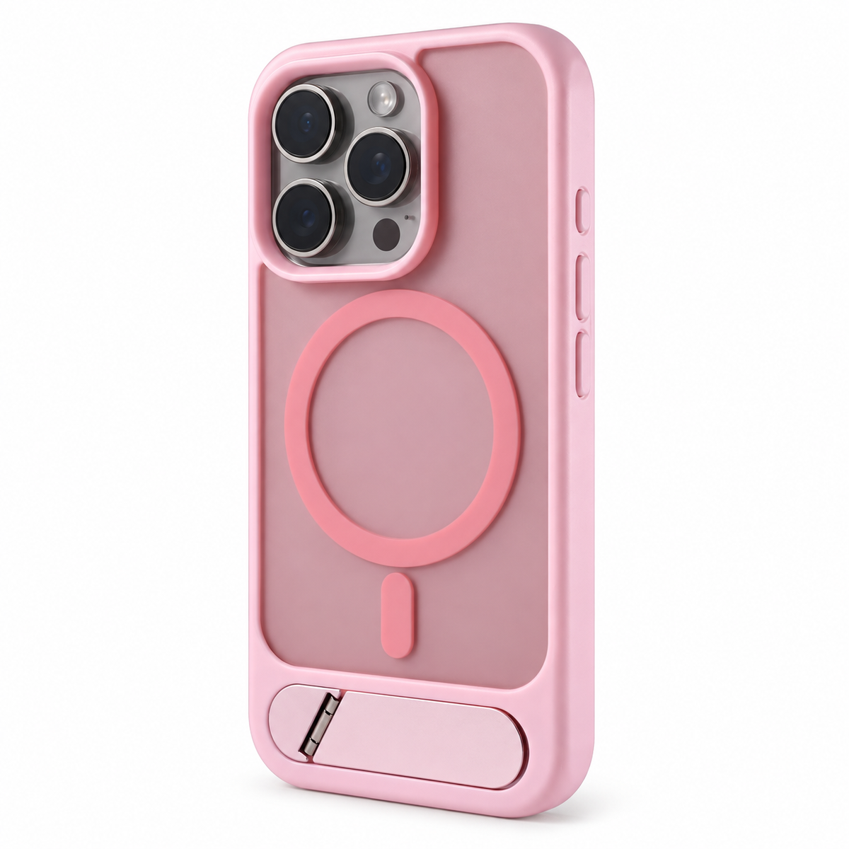 Avontic SlimProp Magnetic Stand Case in Pink on a white background