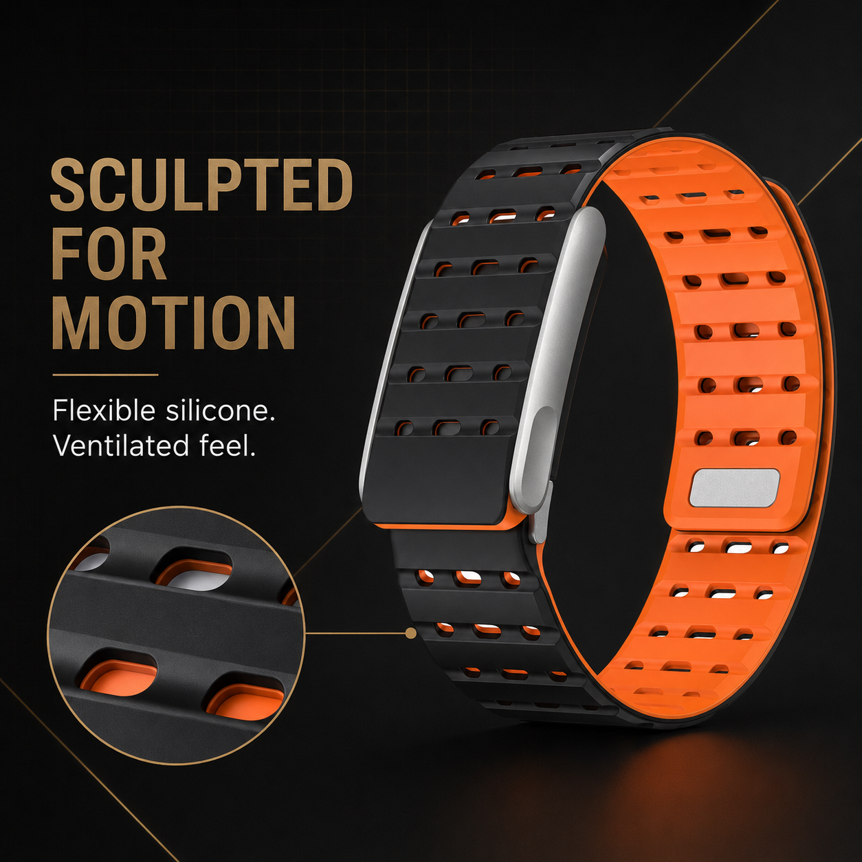 Avontic SportLock Magnetic Silicone Band for WHOOP 5.0 — product view 7