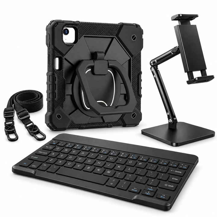 RhinoGuard ArmorPro WorkForce Elevate complete kit in Black; iPad not included