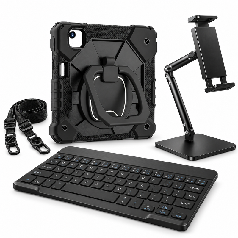 RhinoGuard ArmorPro WorkForce Elevate complete kit in Black; iPad not included
