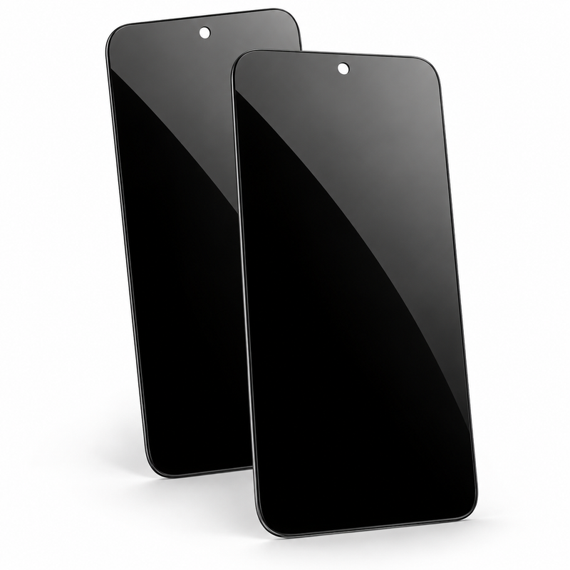 StealthGuard Privacy Glass two-pack with black borders on a white background