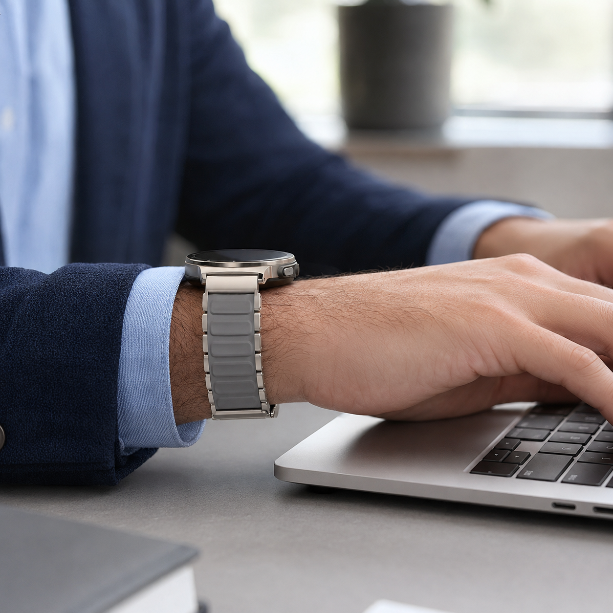 Avontic TitanFlex™ Titanium-Fluororubber Magnetic Band for Galaxy Watch9, Watch8, Watch8 Classic & Ultra2 — product view 11