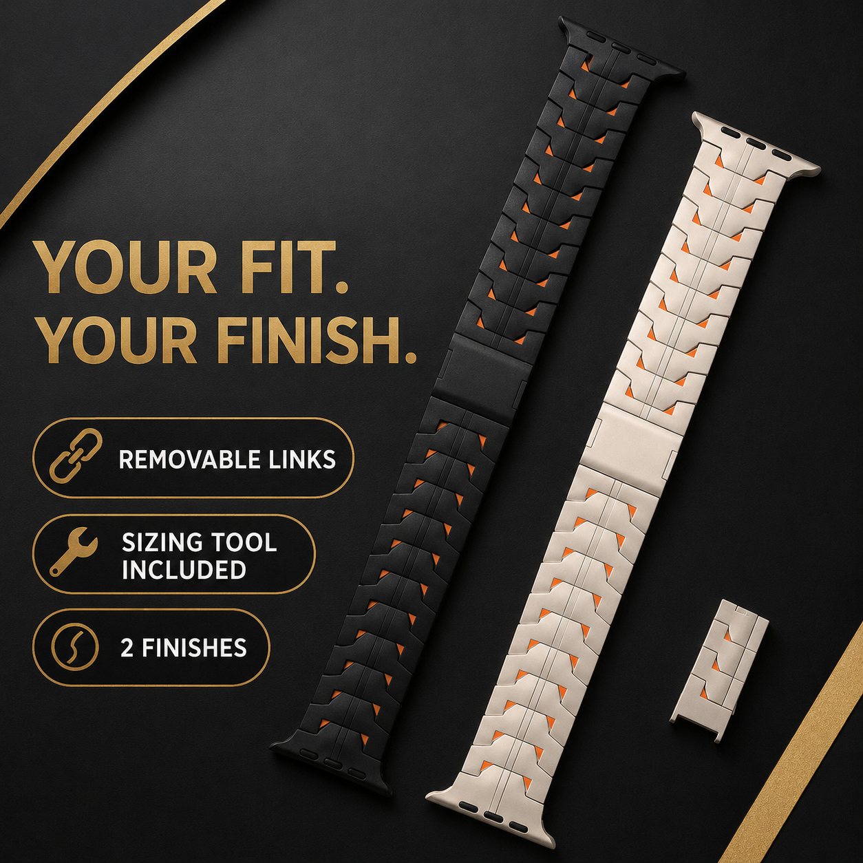 Avontic TitanMag™ Magnetic Titanium Band for Galaxy Watch9, Watch8, Watch8 Classic & Ultra2 — product view 4