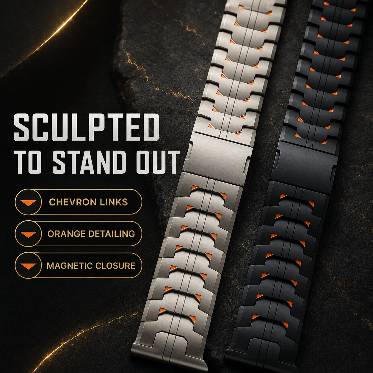 Avontic TitanMag™ Magnetic Titanium Band for Galaxy Watch9, Watch8, Watch8 Classic & Ultra2 — product view 3