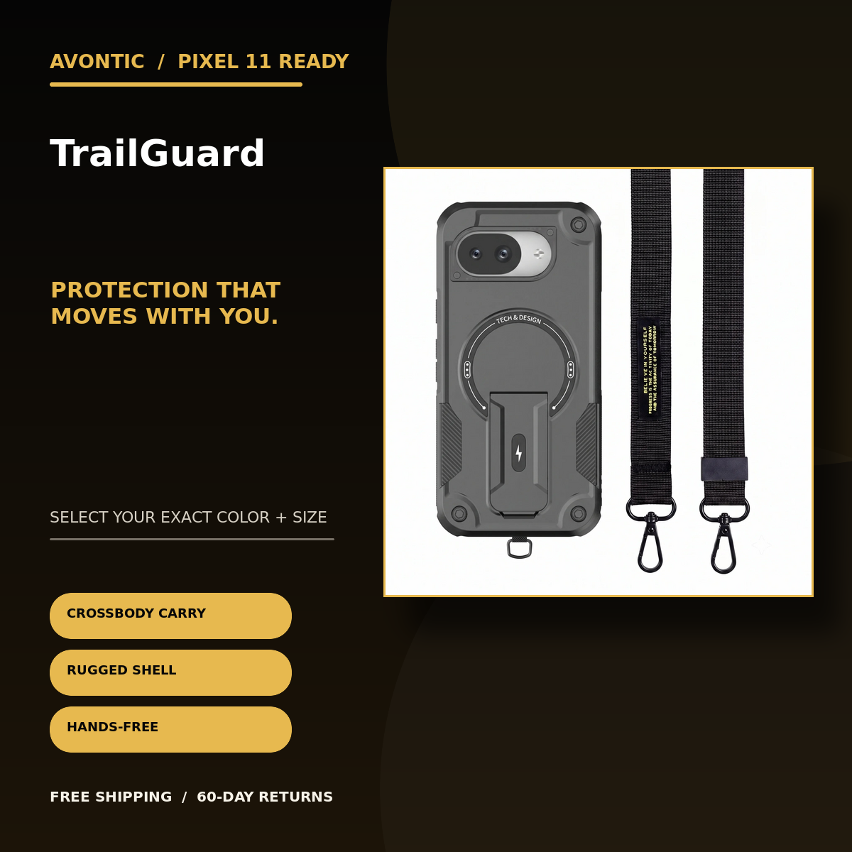 Avontic TrailGuard Google Pixel case feature image highlighting product benefits