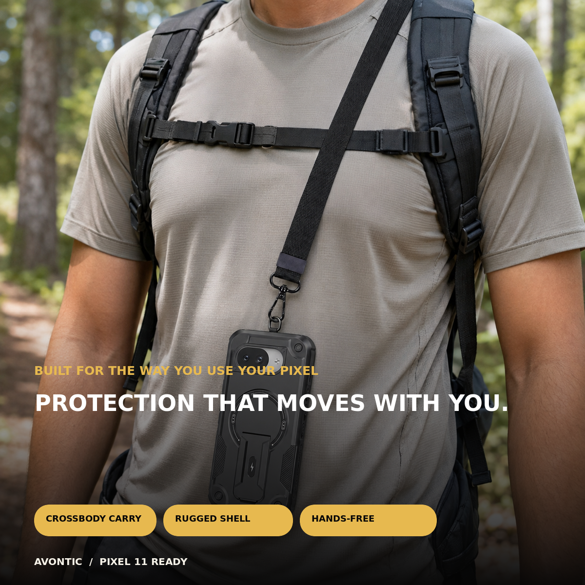 Avontic TrailGuard Google Pixel case feature image highlighting everyday use