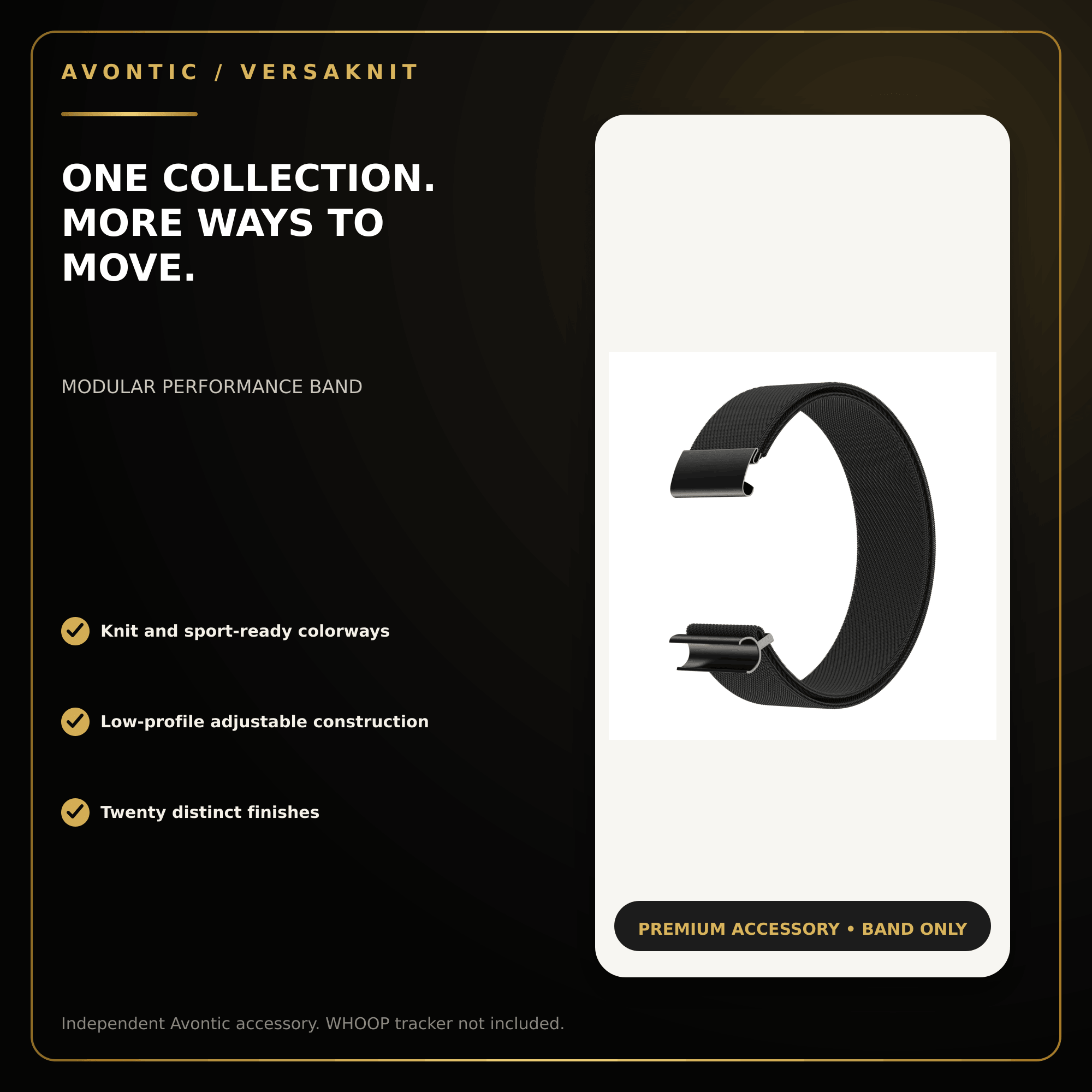 Avontic VersaKnit Performance Band for WHOOP 5.0 & MG — product view 21