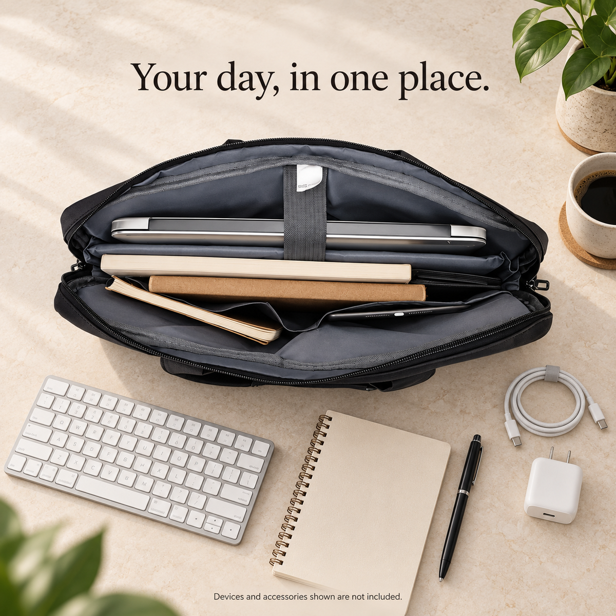 Avontic WorkForce Transit — Divided interior and tablet workday setup; devices and accessories not included