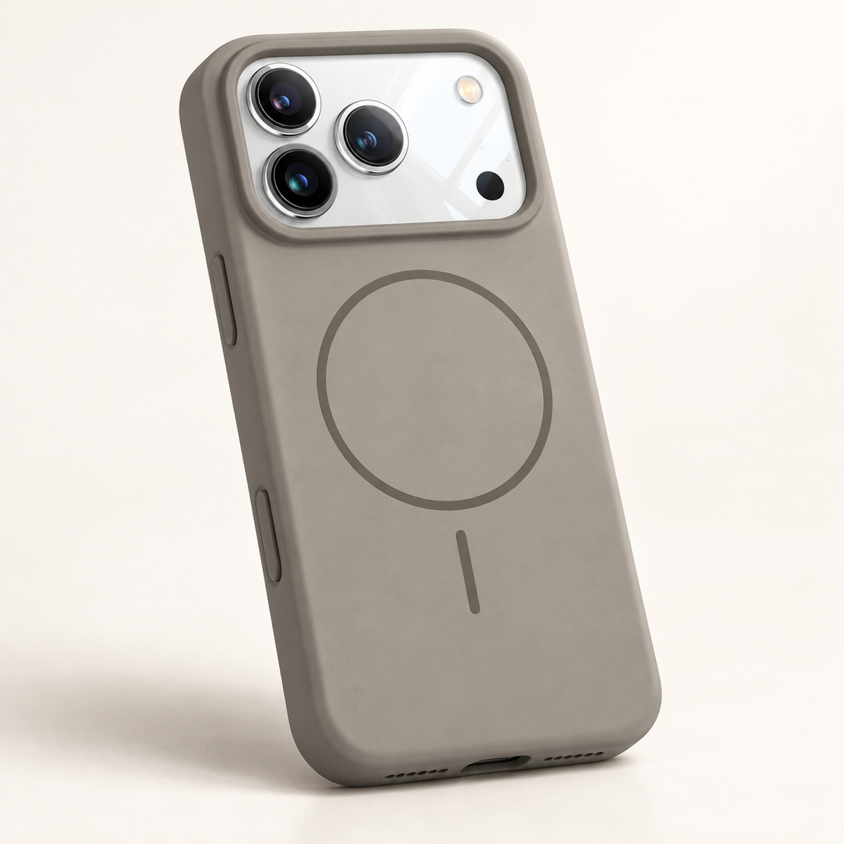 CloudForm magnetic phone case in Grey; model-specific design varies