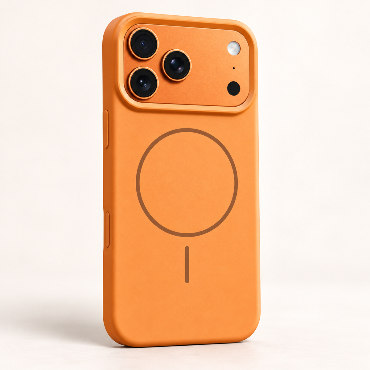 CloudForm magnetic phone case in Orange; model-specific design varies