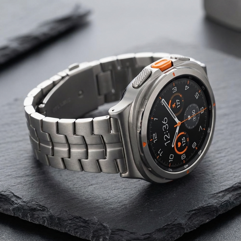 Samsung Galaxy Watch9 40/44mm + Watch8 Classic 46mm Band – Titanium Prestige