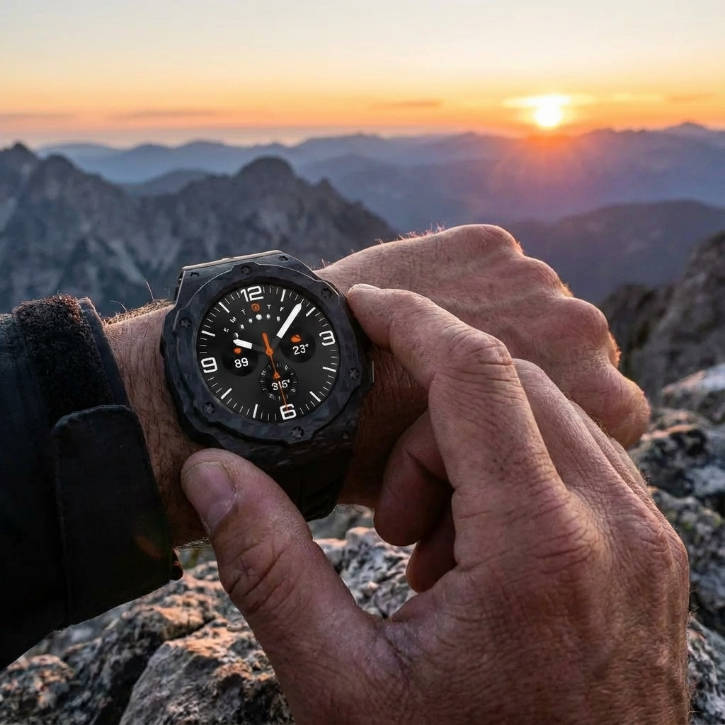 Galaxy Ultra Carbon Fiber Band & Case Combo - Premium Protection for Samsung Galaxy Watch 7 Ultra 47mm