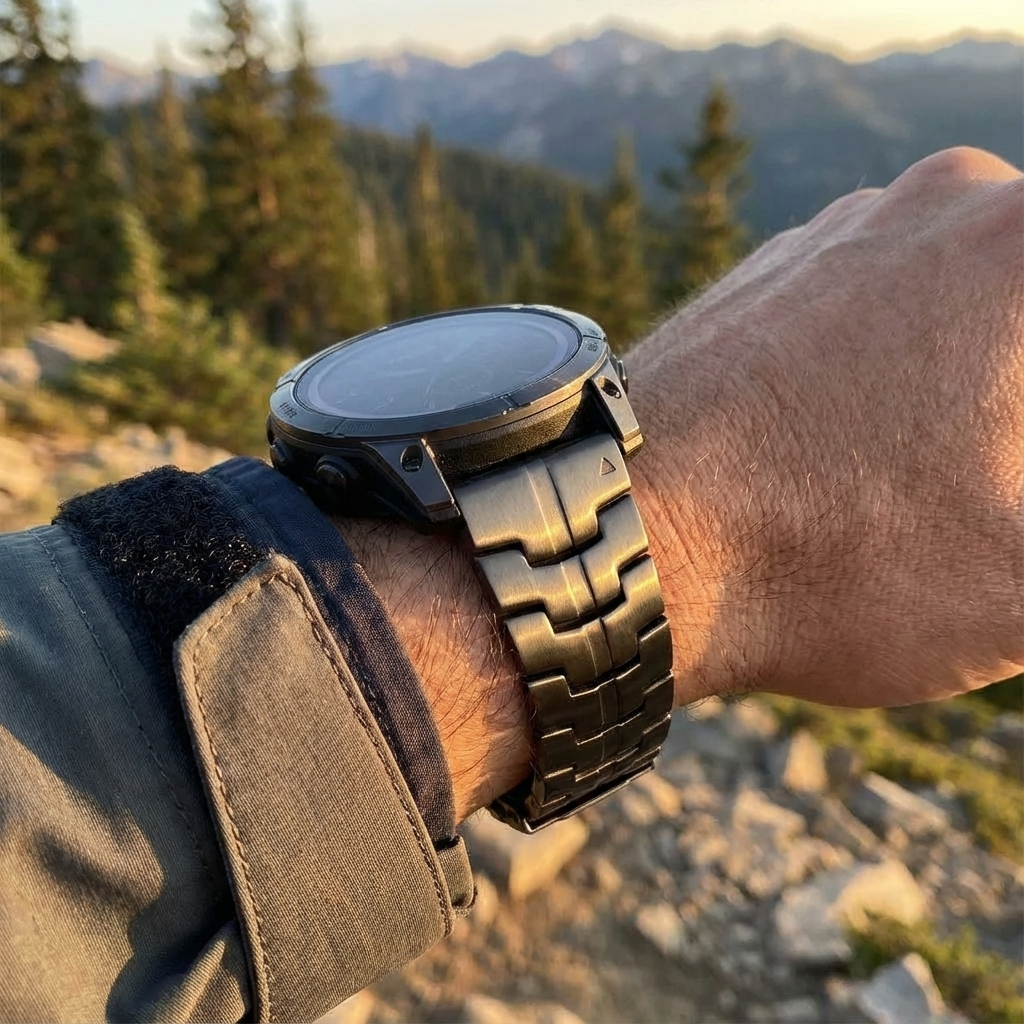 TitanElite Pro – Premium-Grade Titanium Band for Garmin Watches