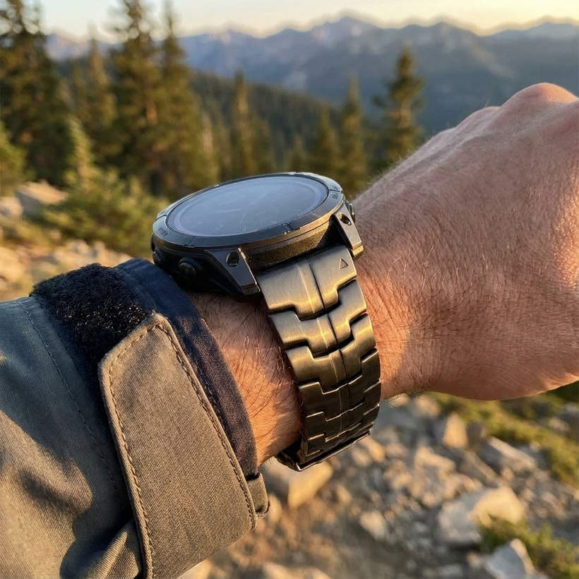 TitanElite Pro – Premium-Grade Titanium Band for Garmin Watches
