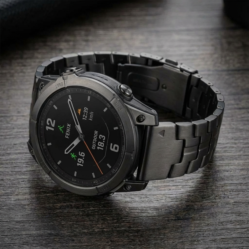 TitanElite Pro – Premium-Grade Titanium Band for Garmin Watches