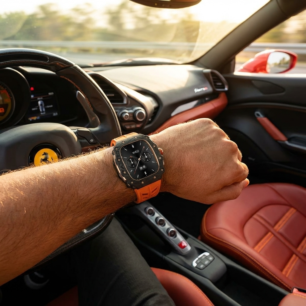 Carbon Armor Band & Case Combo for Apple Watch Series 10 – 46mm Carbon Fiber Protection Kit