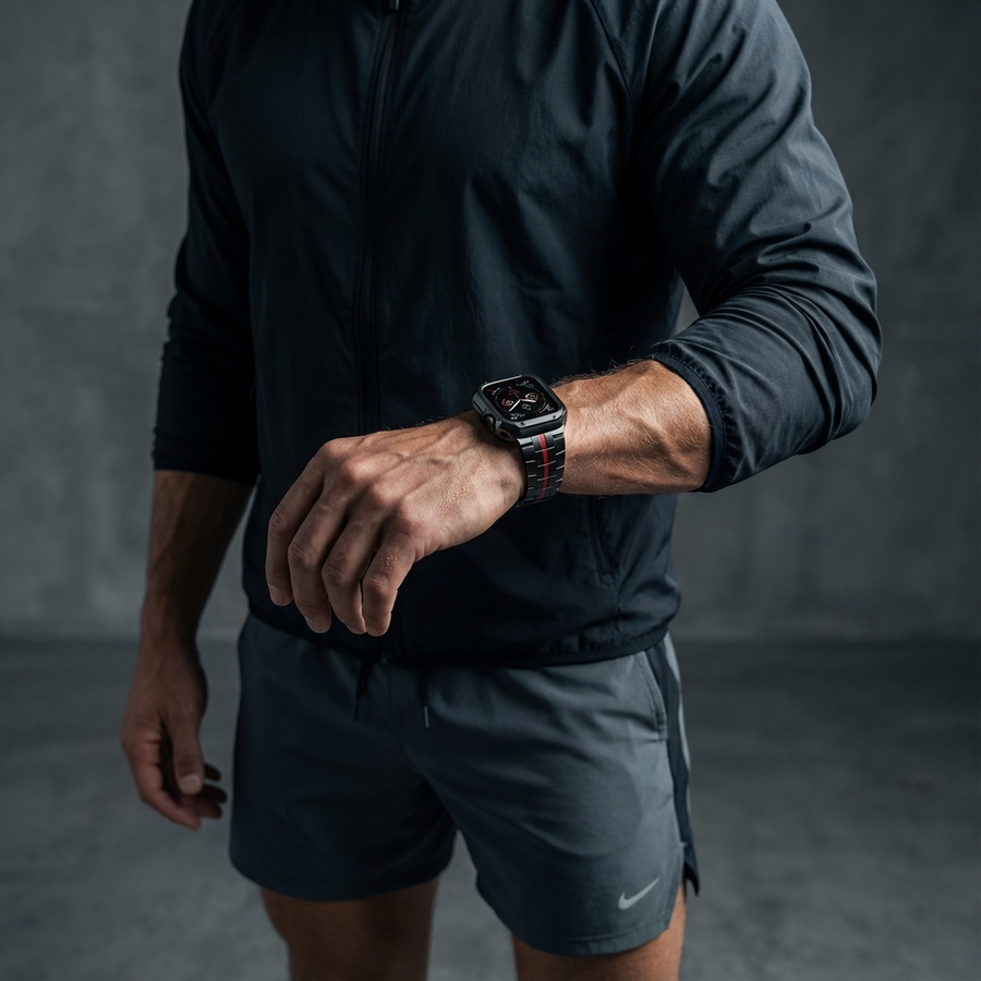 TitaniumGuard Ascend Series – Titanium Band & Protective Case for Apple Watch Ultra & Series 11/10/9/8/7