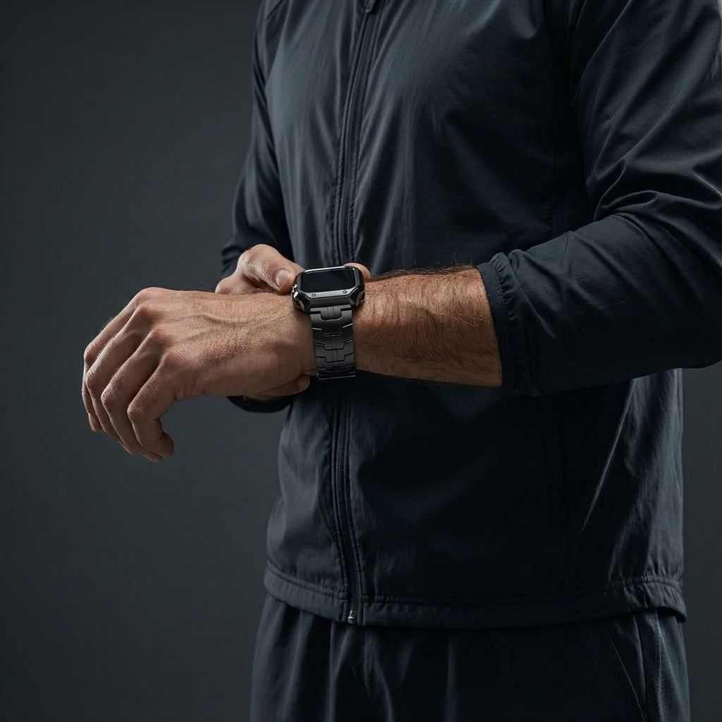 TitaniumGuard Forged in Fire Prestige Band + Case for Apple Watch Ultra (49mm) & Series 11/10 (46mm/42mm)