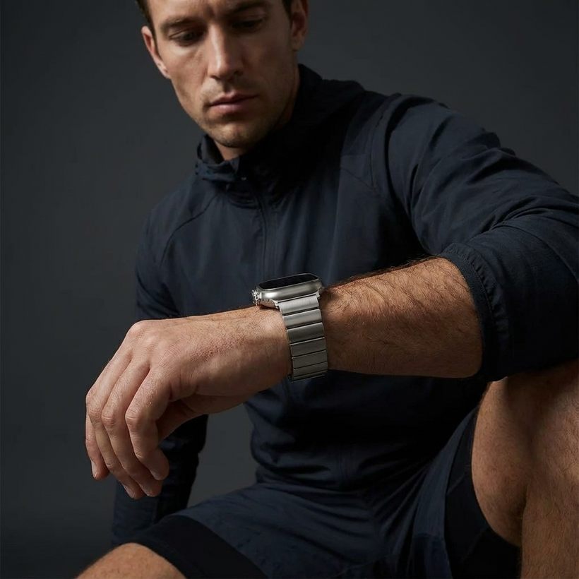 TitaniumBoss Diesel Magnetic Band for Apple Watch Ultra – Sleek Design with Adjustable Buckle