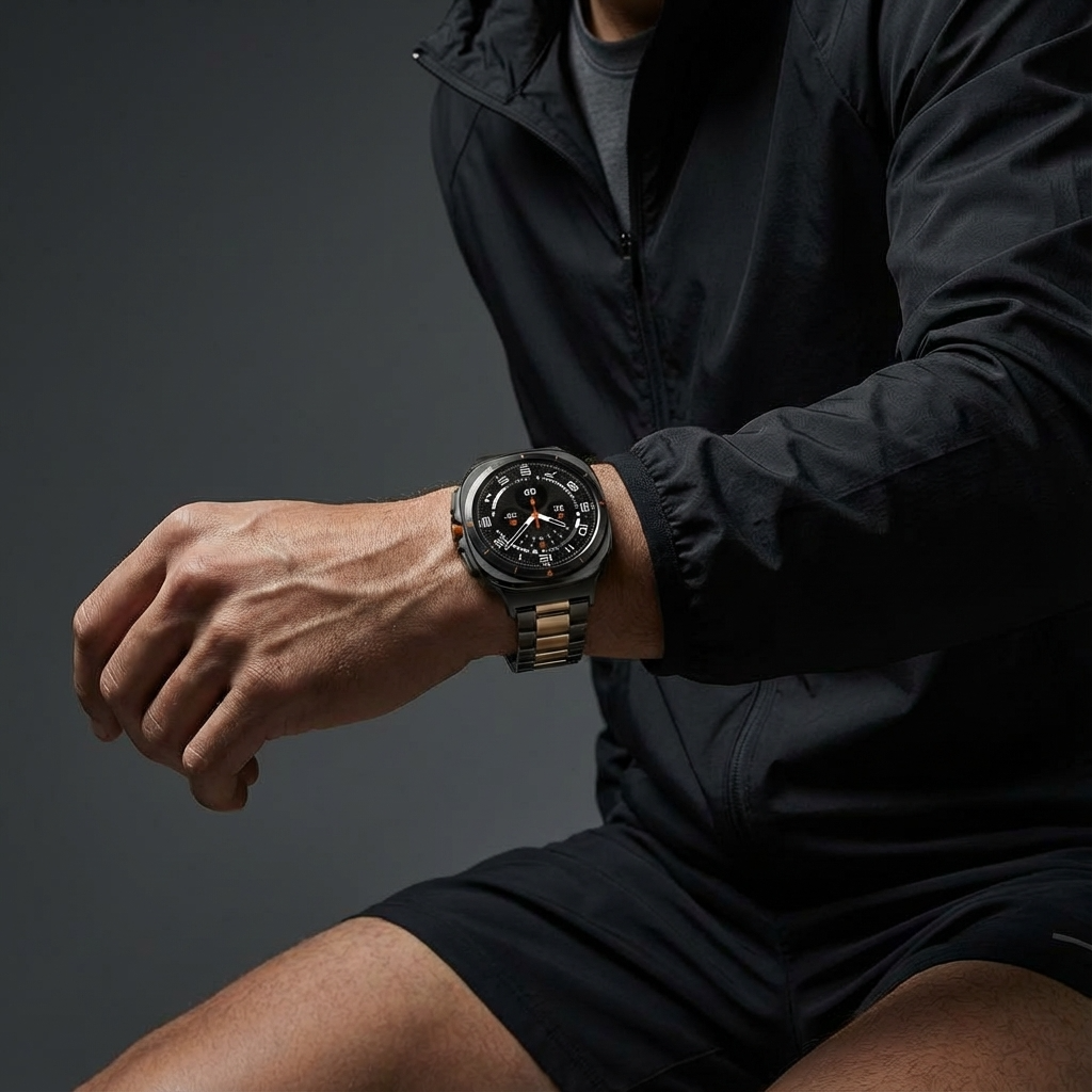 TitaniumLuxe Pro Band for Samsung Galaxy Watch Ultra 2024 & 2025 (47mm) - Premium Titanium, Adjustable, 4 Finishes