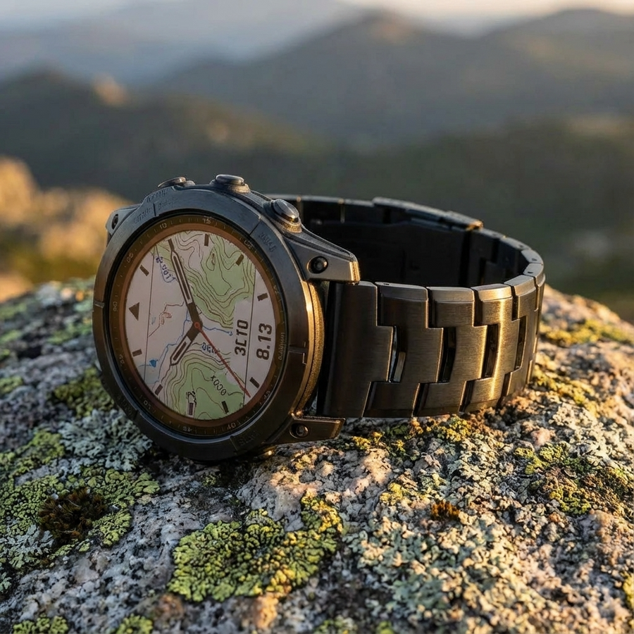 TitanForge Apex Titanium Elite Band – Precision Crafted for Garmin 22mm 26mm