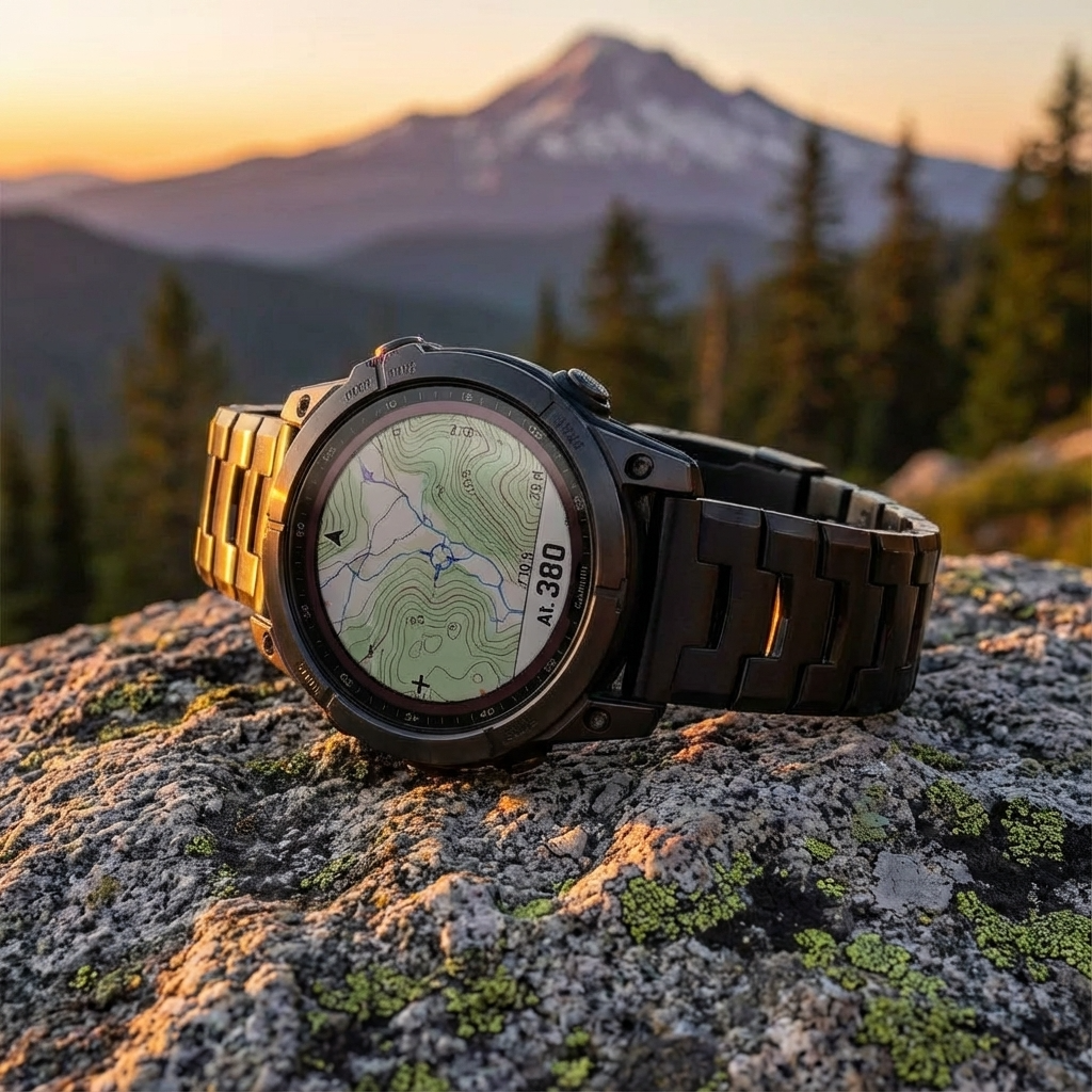 GarminGuard Titanium Elite Band – Precision Crafted for Garmin 22mm 26mm