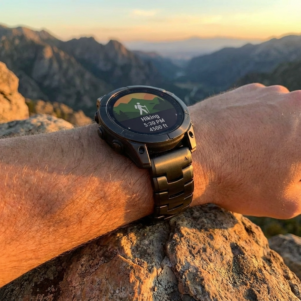 GarminGuard Titanium Elite Band – Precision Crafted for Garmin 22mm 26mm