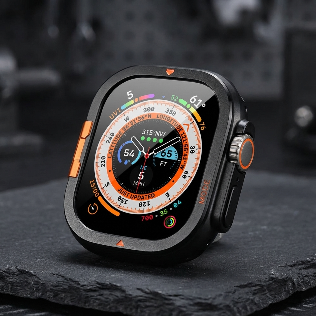 TitaniumGuard 360 Ultra Protective Case for Apple Watch Ultra 1, 2, 3 (49mm) + Series 11 & 10 (46mm)