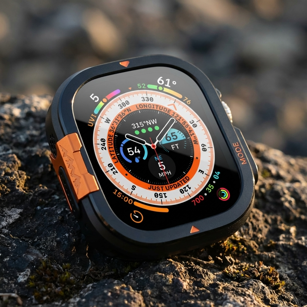 TitaniumGuard 360 Ultra Protective Case for Apple Watch Ultra 1, 2, 3 (49mm) + Series 11 & 10 (46mm)