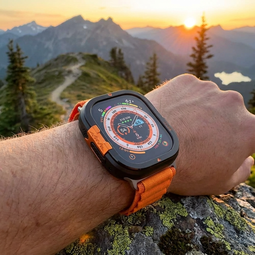 TitaniumGuard 360 Ultra Protective Case for Apple Watch Ultra 1, 2, 3 (49mm) + Series 11 & 10 (46mm)