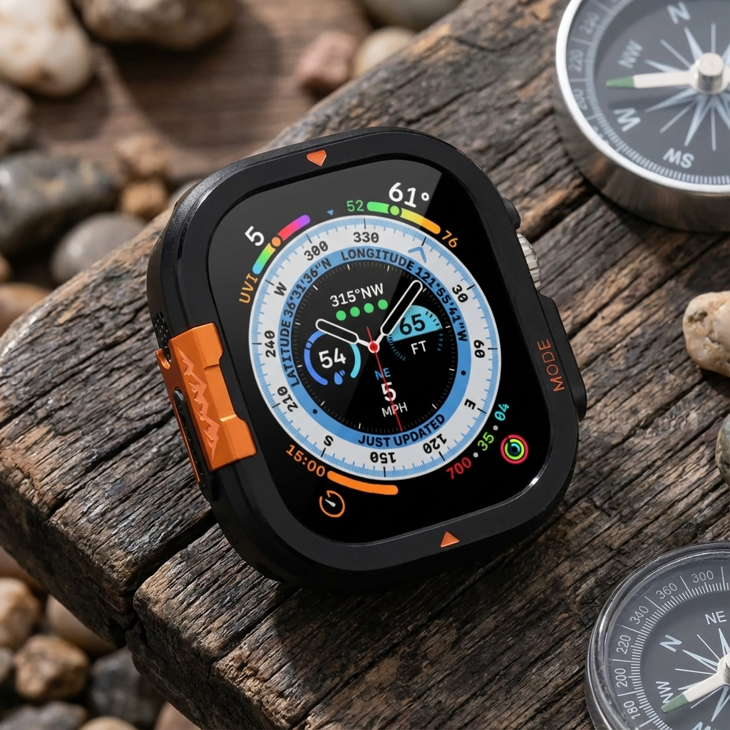 TitaniumGuard 360 Ultra Protective Case for Apple Watch Ultra 1, 2, 3 (49mm) + Series 11 & 10 (46mm)