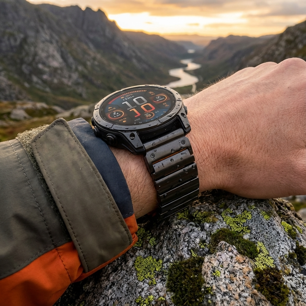 TitaniumGuard 26X ProLink Band for Garmin Fenix 8, 8X, 7X, Enduro 3, Mk3i & Instinct 2X