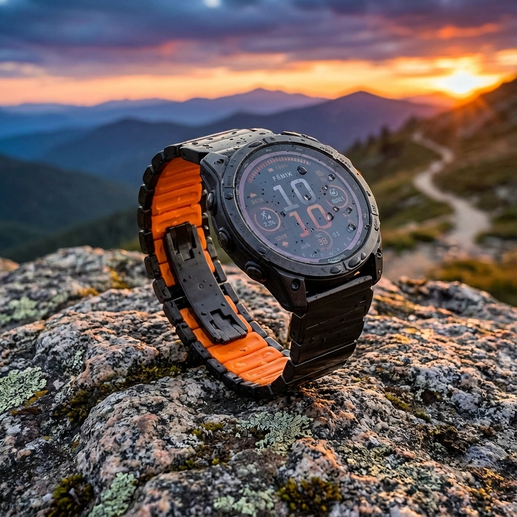 TitaniumGuard 26X ProLink Band for Garmin Fenix 8, 8X, 7X, Enduro 3, Mk3i & Instinct 2X