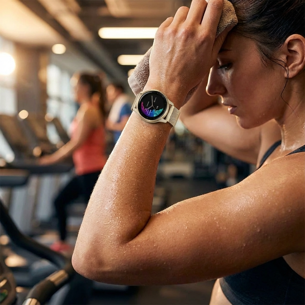 LuxeMesh Milanese Loop Metal Band for Garmin Venu Watch