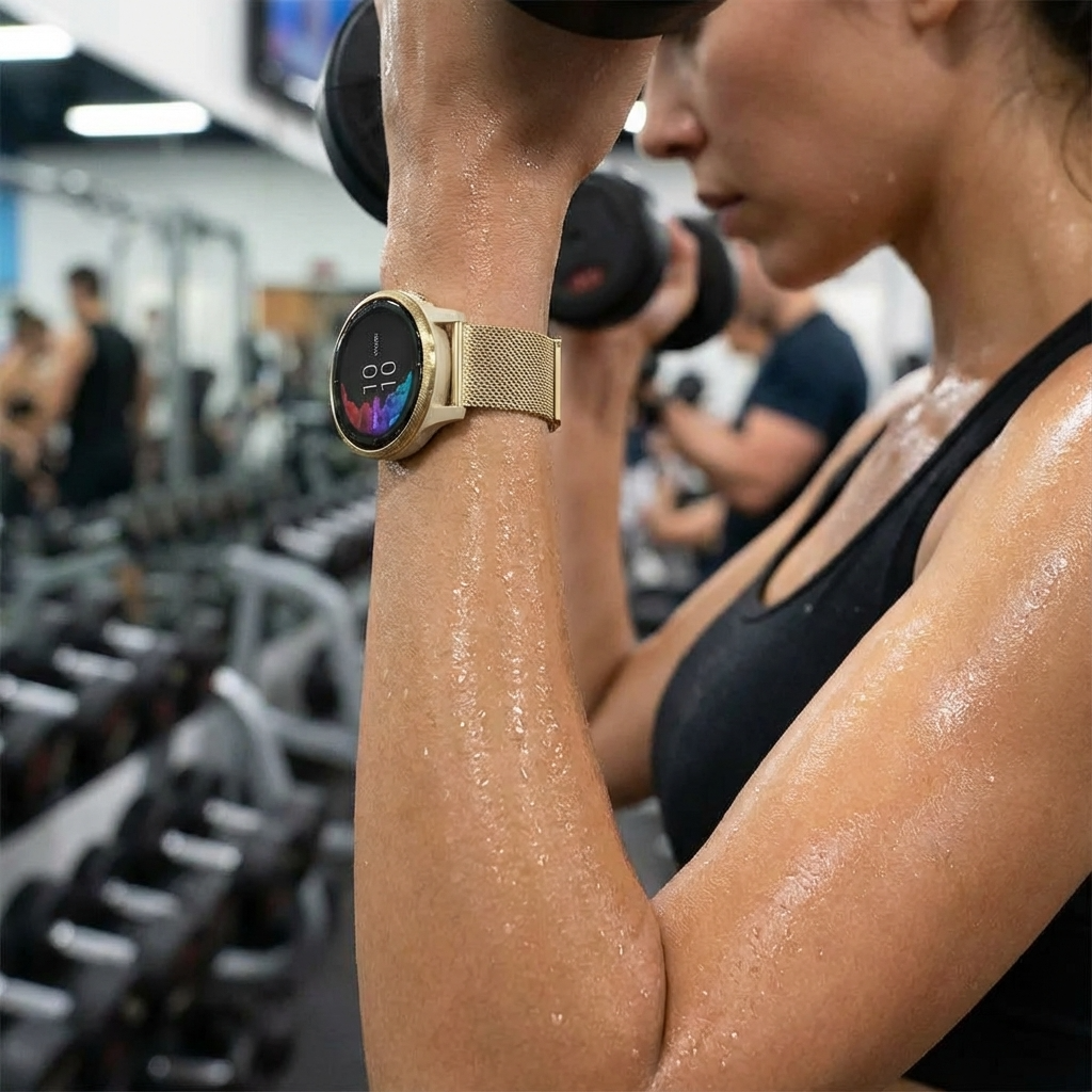 LuxeMesh Milanese Loop Metal Band for Garmin Venu Watch