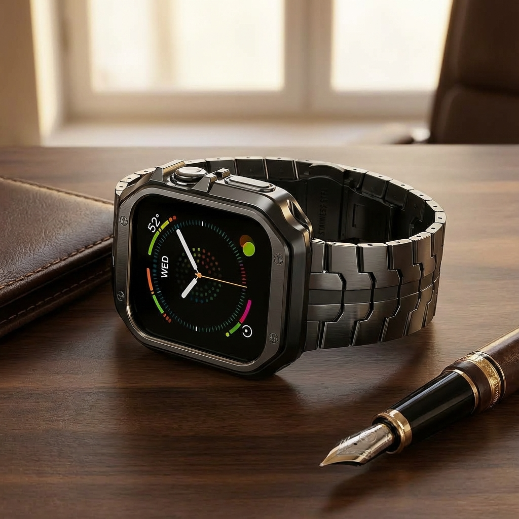Infinity Series — Titanium Band & Armor Case for Apple Watch