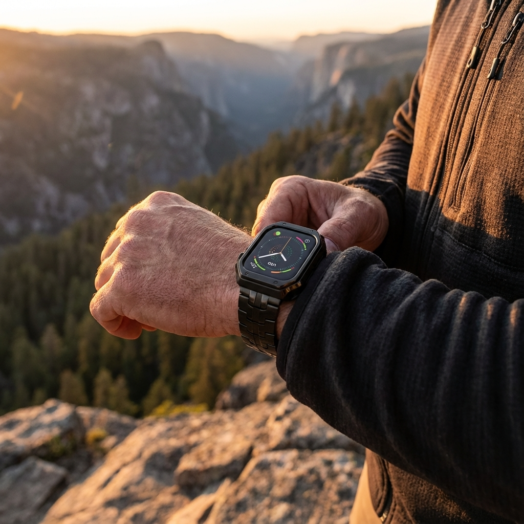 Infinity Series — Titanium Band & Armor Case for Apple Watch Series 11/10 (42mm & 46mm) & Ultra 4 (49mm)