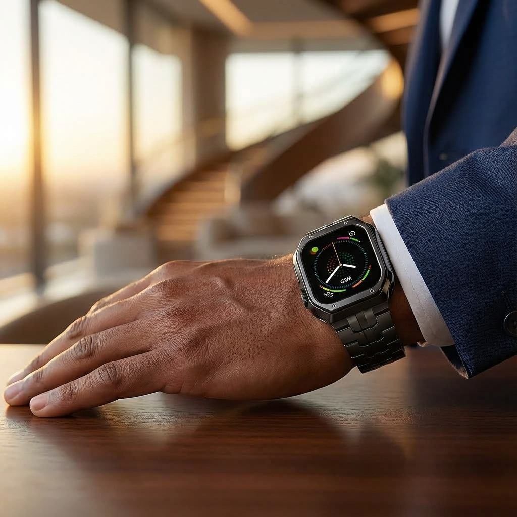 Infinity Series — Titanium Band & Armor Case for Apple Watch