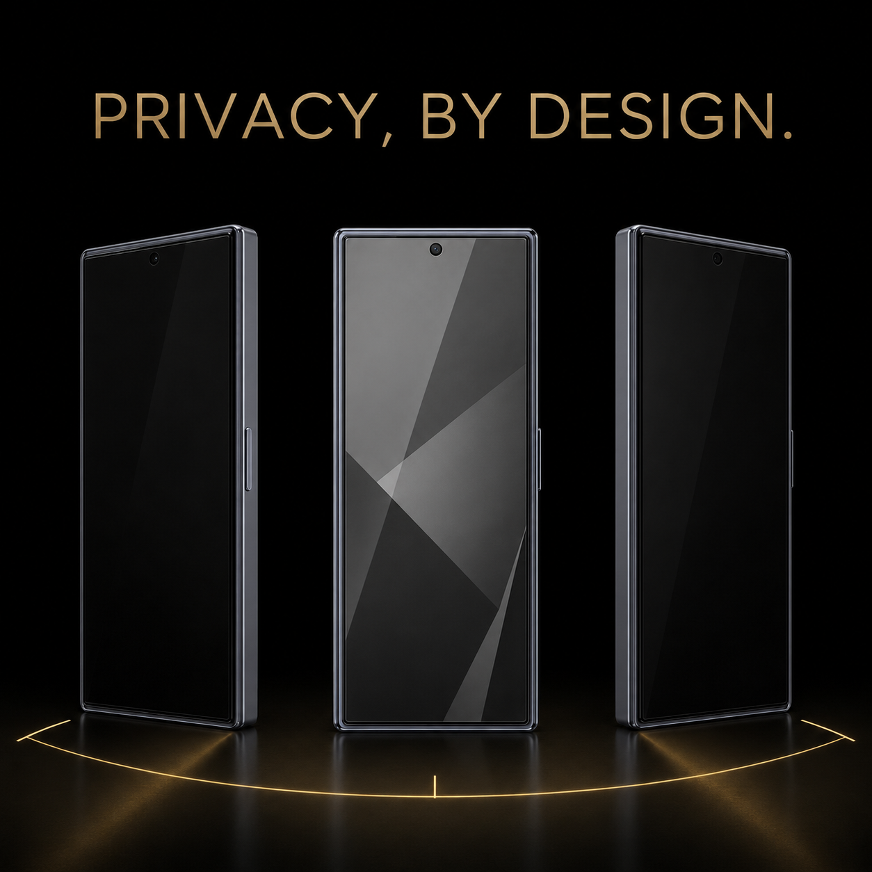StealthGuard Pro 3-Pack Privacy Glass — Galaxy Z Fold 8 Ultra, Fold 8 & Fold 7 — product view 5